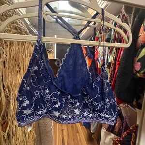 Free People Blue Lace Bralette